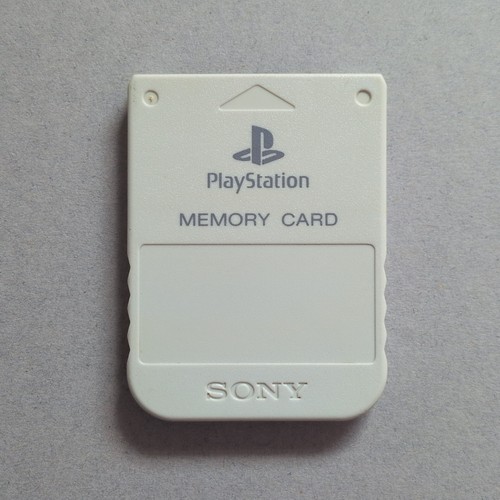 Ps1 memory card light - memory, grey