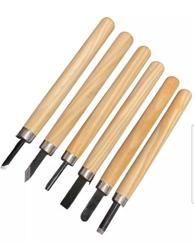 6pcs wood carving - carving, knife