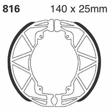 EBC 816 Brake Shoes (Rear)