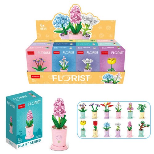 Flowers building blocks - blocks, brick
