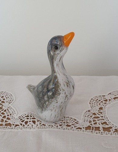 Langham glass bird grey goose - glass,