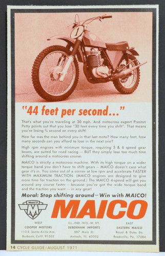 1971 maico motocross original - maico,