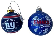 NY Giants Pair Of Christmas