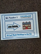 model railway card kits by ez2