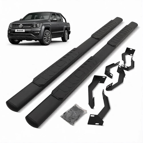 Black oval side bars off - oval,