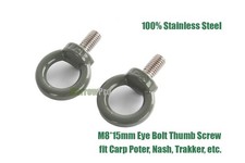 BarrowPro Fishing Barrow Eye Bolts Thumb Screw M8 for Carp Porter Trakker etc x2