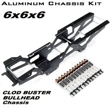Custom Aluminum 6X6X6 Chassis kit with dampers for TAMIYA Clodbuster/Bullhead