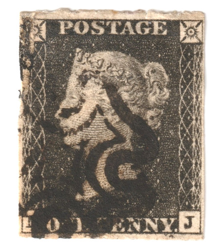 1840 one penny black - one,