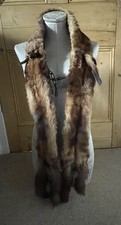 Vintage 1930s triple Mink fur Stole, neck scarf, glass eyes, flapper style 