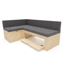 VAN FURNITURE - L Shape Camper Van Bed - Flat Pack Lightweight Ply Kit 1800x1100
