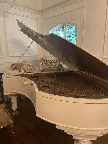 Baby grand white bechstein - baby,