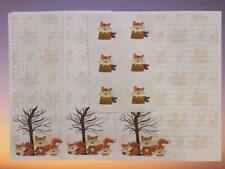 Autumn Foxes Stationery, 25 Sheet Letter Writing Paper & 6 Stickers Set