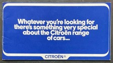 CITROEN Range Sales Publicity