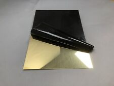 Brass Sheet CZ 108  0.5mm x 300mm x 210mm  (A4) Polished one side 