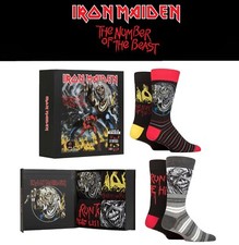 Iron Maiden Gift Boxed Socks Number of the Beast  4 Pairs- Exclusive to SOCKSHOP