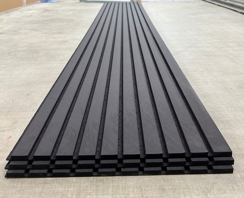 Charcoal black slatwall - charcoal, panels