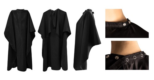 Black hairdressing salon cape - hairdressing,