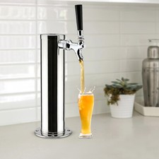 3" Single Tap Draft Beer Beverage Tower Home Bar Pub Kegerator Faucet Stainless