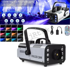 1200W U'King Smoke Fog Machine Stage Lighting RGB LED DJ Disco Party Show Remote