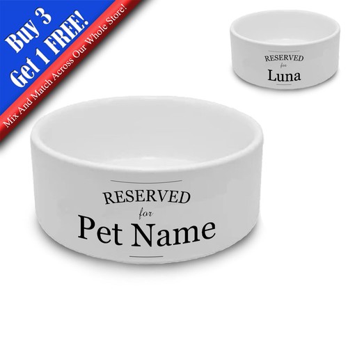 Personalised dog bowl with - personalised,