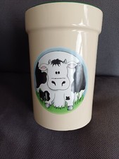 Ceramic Utensil Holder. Cow