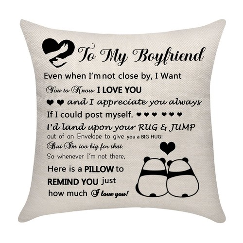 Boyfriend pillow cover - boyfriend, gift