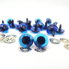 Safety Eyes Transparent Royal Blue 21mm with Metal Backs Toy Teddy Amigurumi
