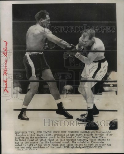 1955 press photo boxing - press,
