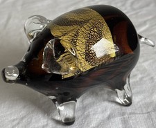 Hand-Blown Art, Gold & brown