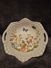 Aynsley Cottage Garden 20cm Bowl With Handles. Fine Bone China. Made In England