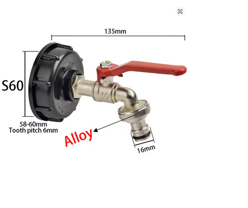 Ibc tank tap adapter - tank, s60*6
