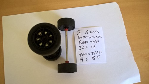 Scalextric axles wheels 22 0 - &, 22.0