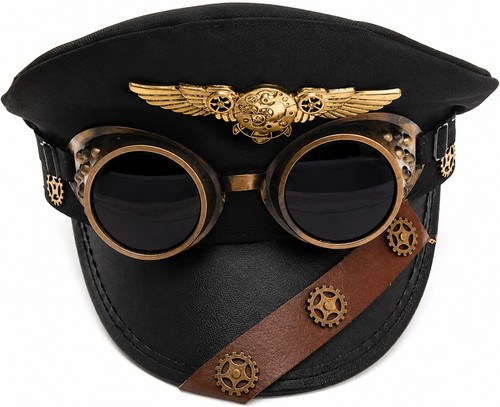 Steampunk aviator hat - steampunk,