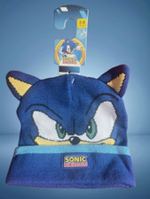 Sonic Hat Sonic The Hedgehog Hat With Ears Design Age 5-9 Years Brand New