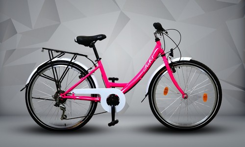 Teen dutch city bicycle pink - city,