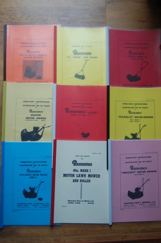 Ransomes lawn mower manuals - ransomes,