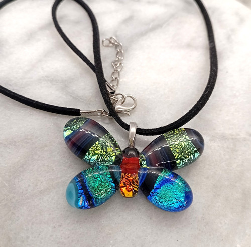 Dichroic glass butterfly - dichroic,