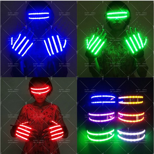 Led laser light glove glasses - glove,