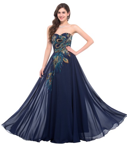 2019 long peacock - long, lace