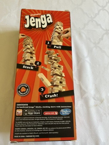 Classic jenga game from hasbro - classic,