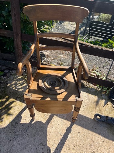 Commode wooden chair with - commode,,