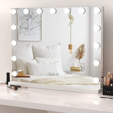 Hollywood Makeup Mirror Large Vanity Light Mirror with 15 Dimmable LED Bulbs