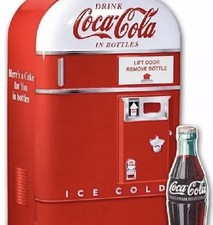 Coca-Cola 1 oz SILVER Bottle Colorized In Vending Machine Tin w/ COA