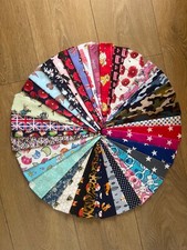 HANDMADE POPLIN SLIDE ON DOG/PET BANDANAS ( Available In 6 Sizes XXS to XL )