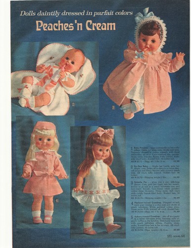 1965 peaches cream doll - 1965,