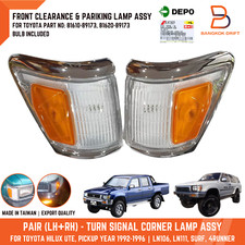 DEPO Chrome Corner Lamp Light For Toyota Hilux Pickup 4WD 4Runner Surf 92-96