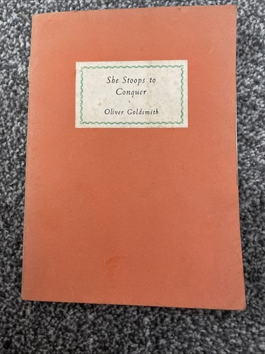 She stoops conquer oliver - stoops,