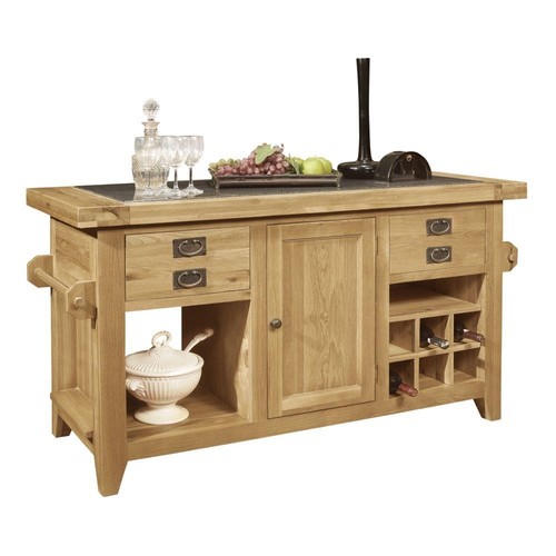 Solid oak large granite - oak,