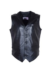 Mens Real Leather Gilet