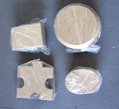 Set paper mache boxes - set, of